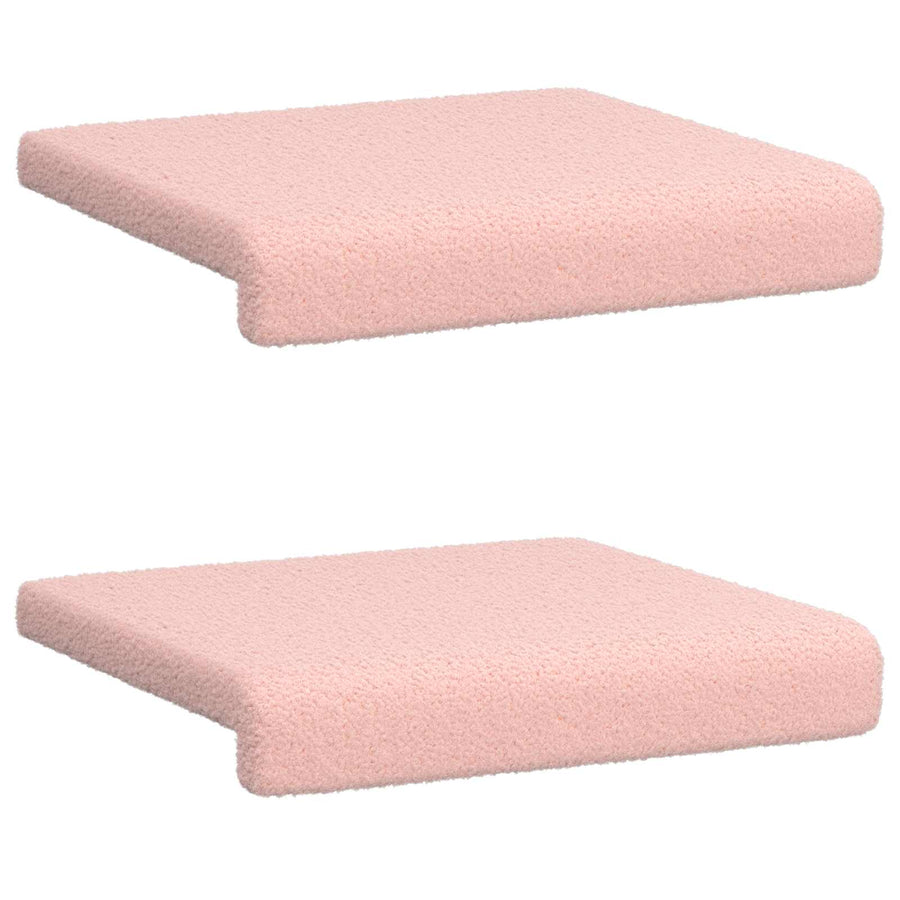 Bankkussen 2 st Sherpa Stof Roze Diepte 35 cm