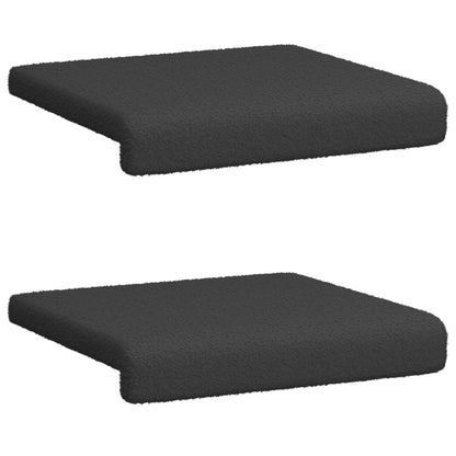 Bankkussen 2 st Sherpa Stof Donkergrijs Diepte 35 cm