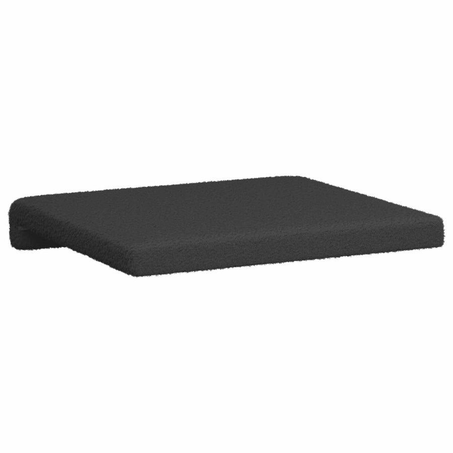 Bankkussen 2 st Sherpa Stof Donkergrijs Diepte 35 cm