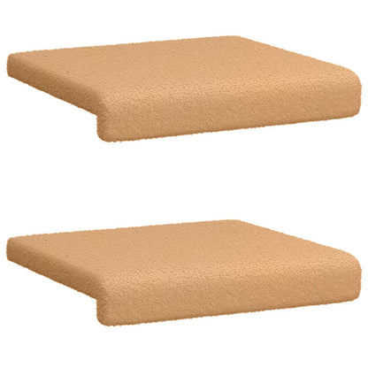Bankkussen 2 st Sherpa Stof Beige Diepte 35 cm