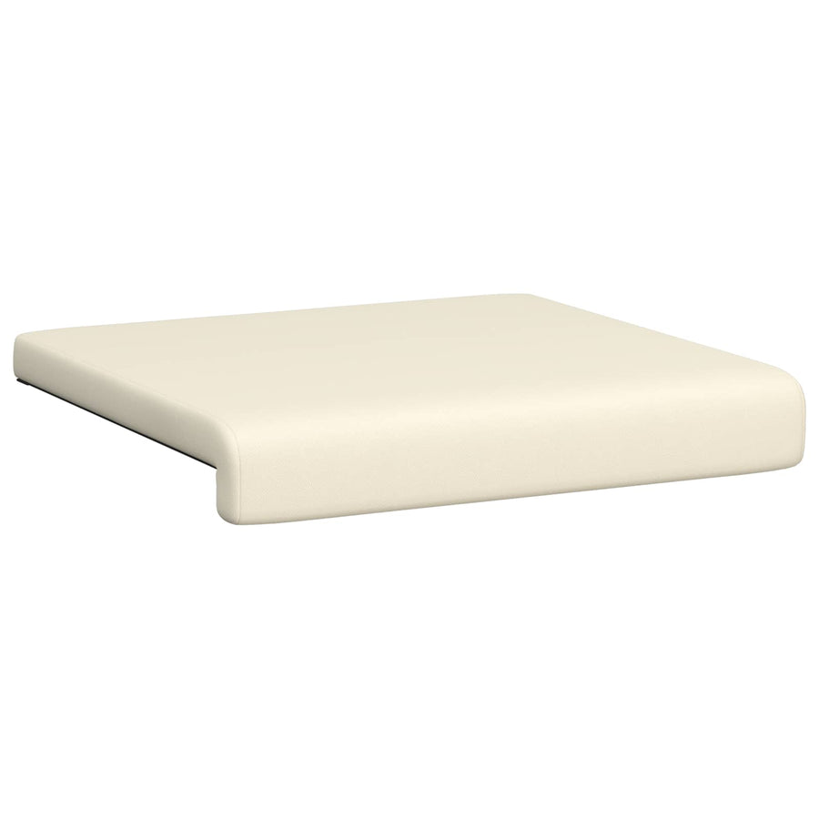 Bankkussen 2 st Textured Velvet Crèmekleurig Diepte 35 cm