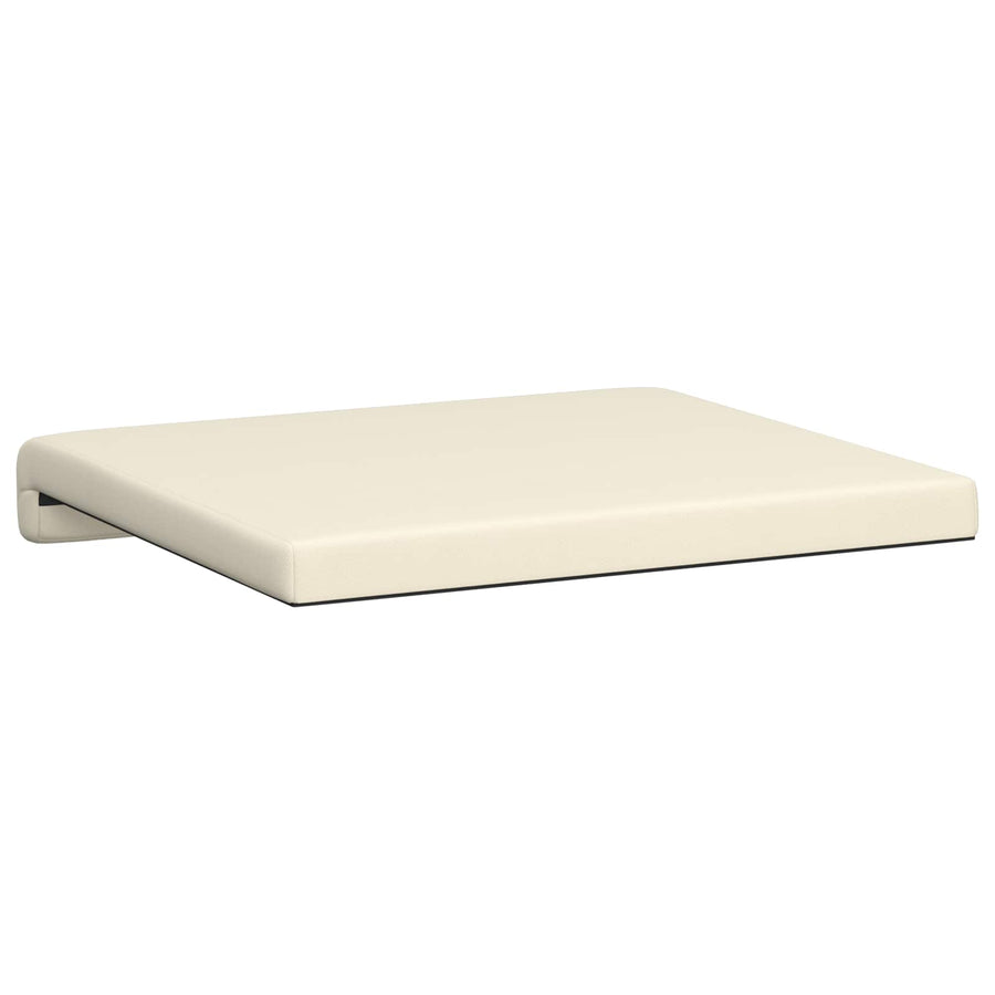 Bankkussen 2 st Textured Velvet Crèmekleurig Diepte 35 cm