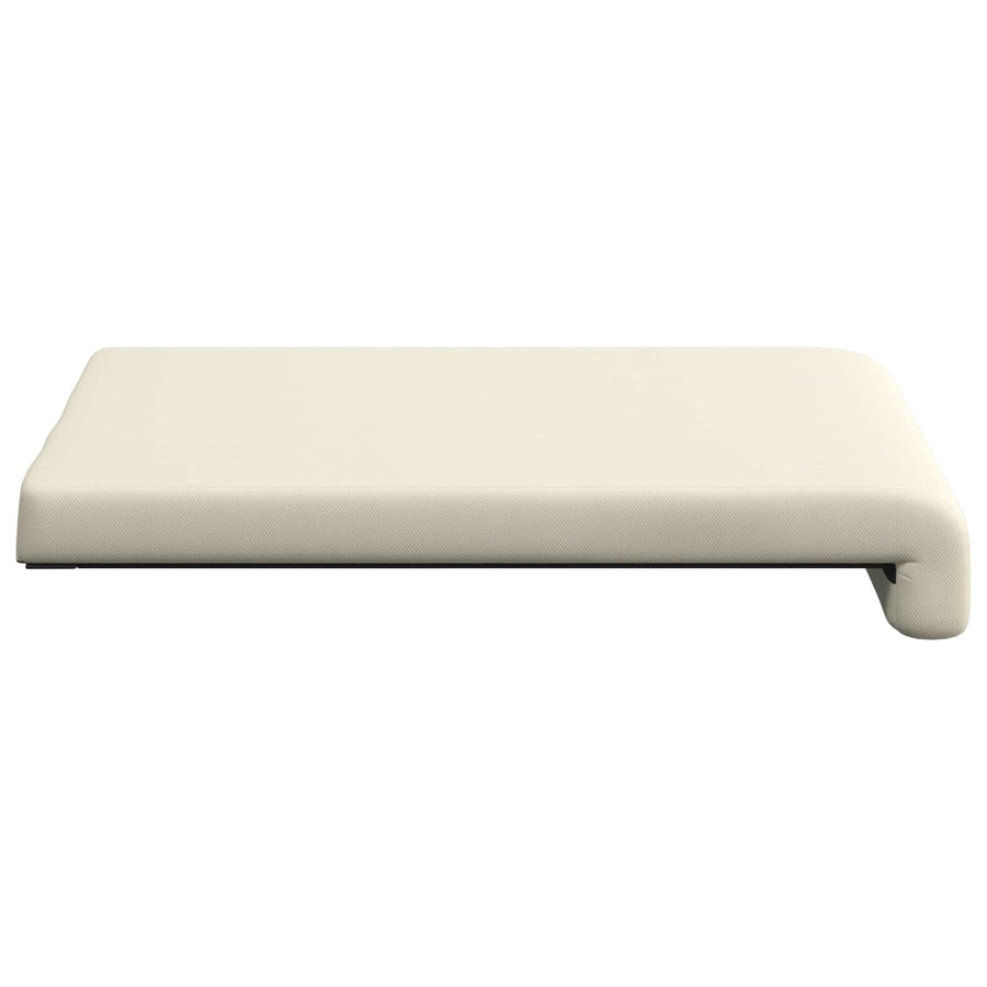 Bankkussen 2 st Textured Velvet Crèmekleurig Diepte 35 cm