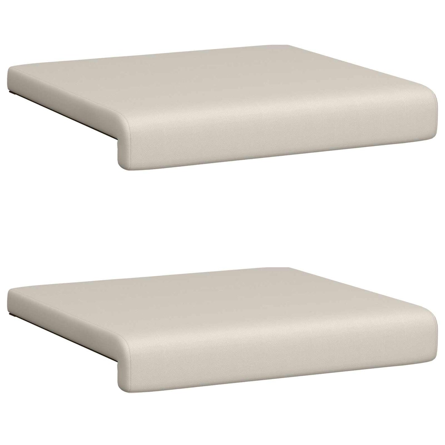 Bankkussen 2 st Textured Velvet Havermout Diepte 35 cm