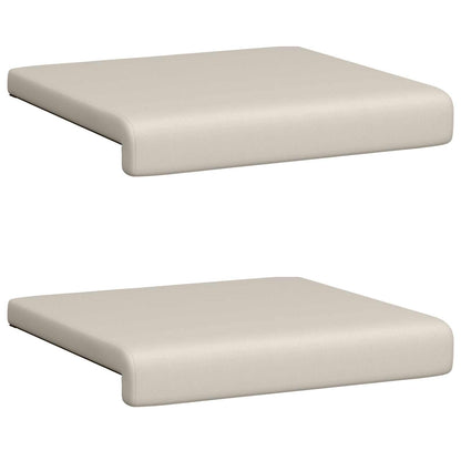 Bankkussen 2 st Textured Velvet Havermout Diepte 35 cm