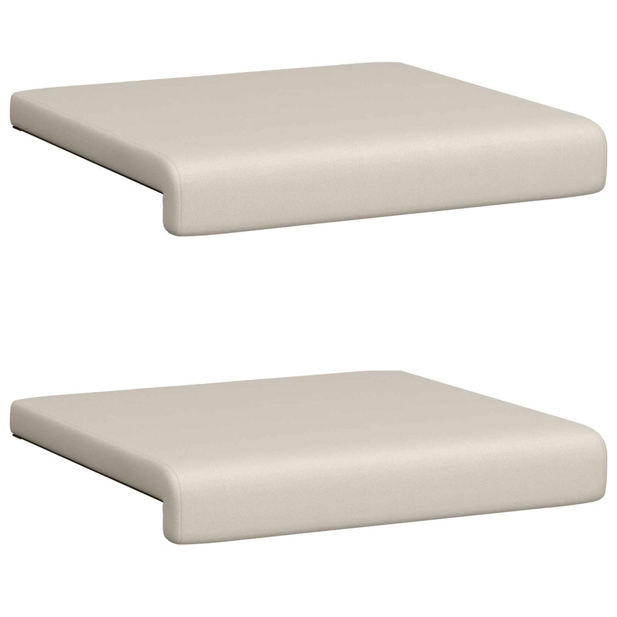 Bankkussen 2 st Textured Velvet Havermout Diepte 35 cm