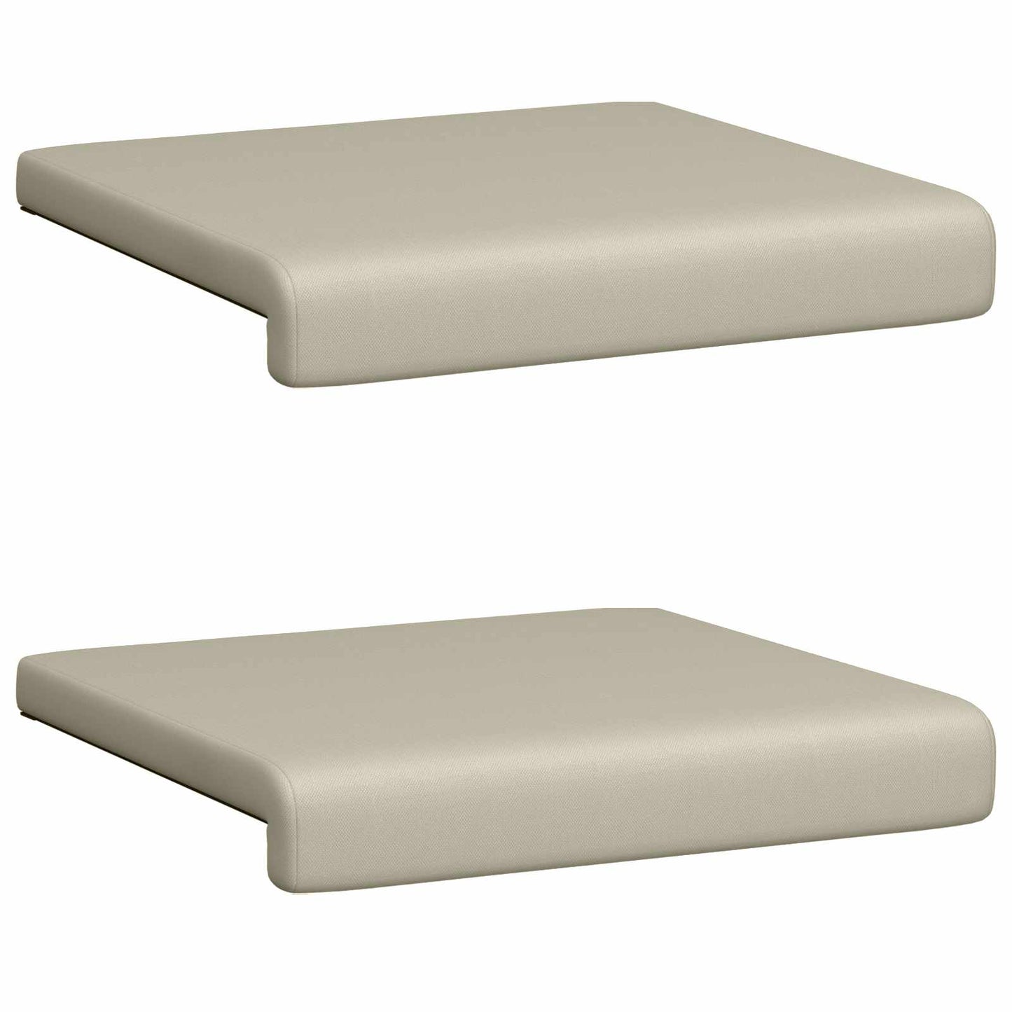 Bankkussen 2 st Textured Velvet Zand Diepte 35 cm