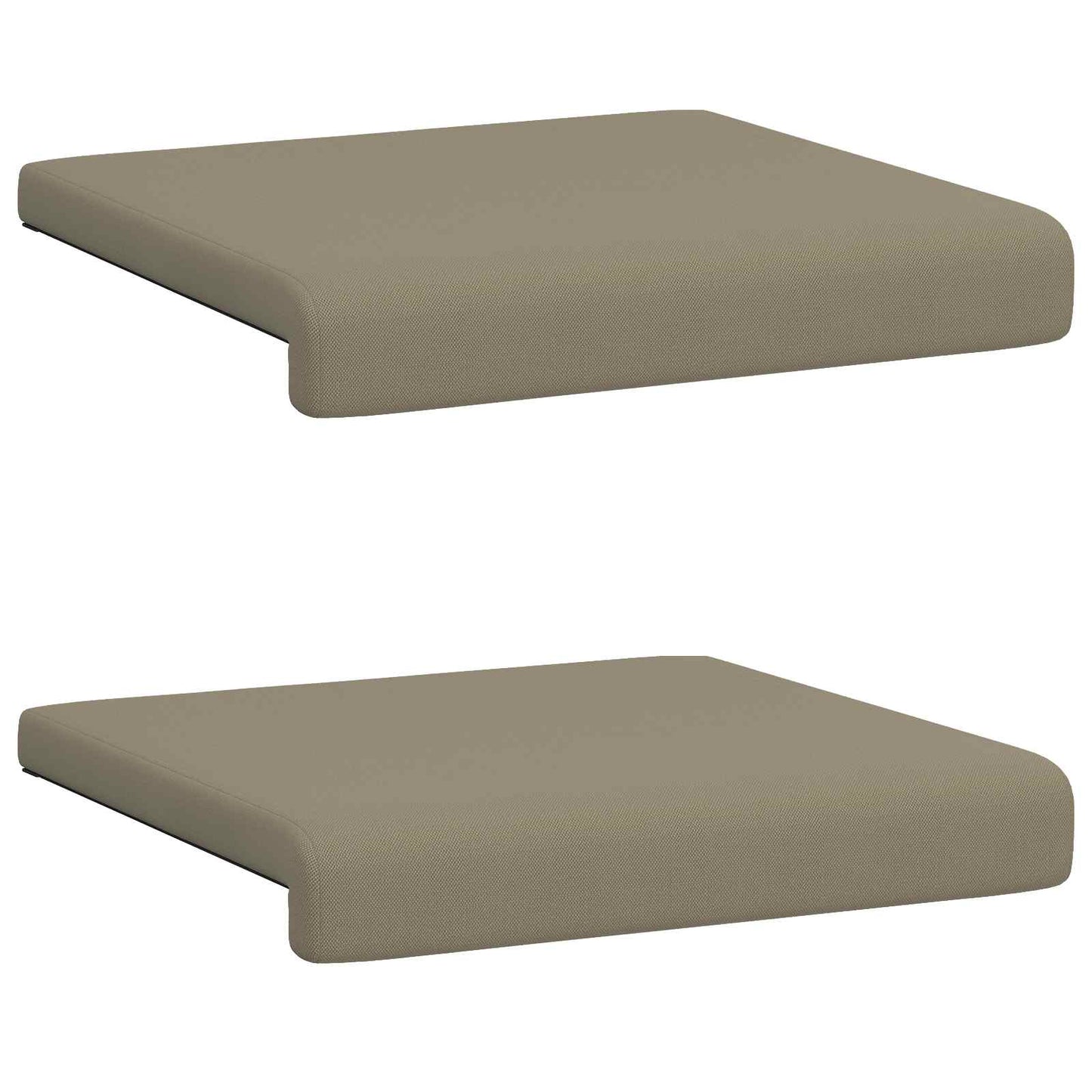 Bankkussen 2 st Textured Velvet Kaki Diepte 35 cm