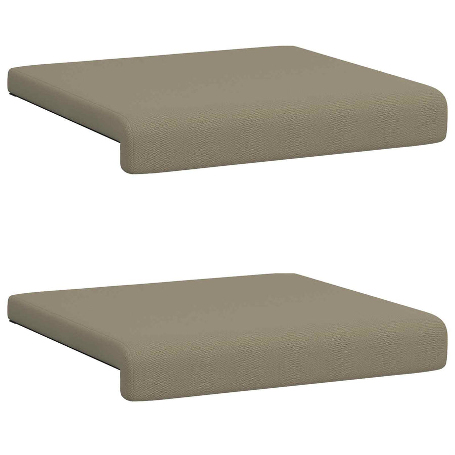 Bankkussen 2 st Textured Velvet Kaki Diepte 35 cm