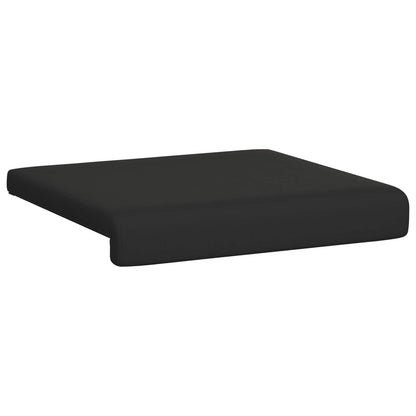 Bankkussen 2 st Textured Velvet Zwart Diepte 35 cm