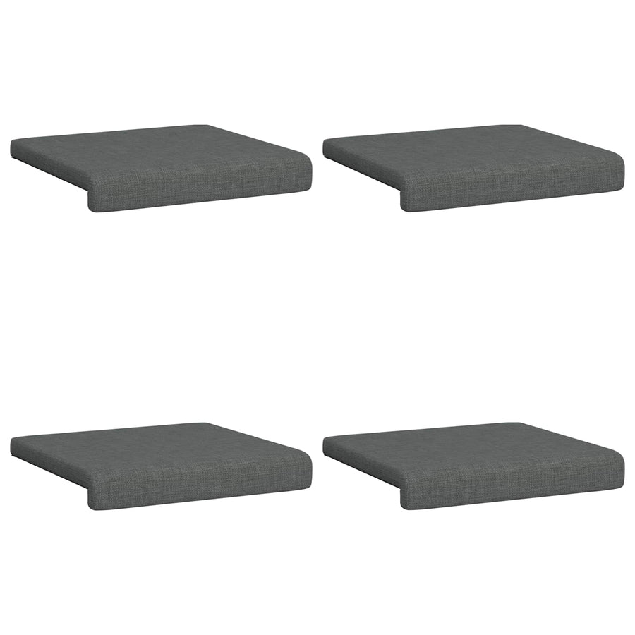Bankkussen 4 st Stof Donkergrijs Diepte 35 cm