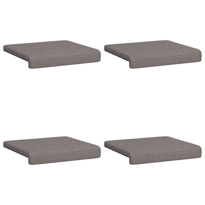Bankkussen 4 st Stof Taupe Diepte 35 cm