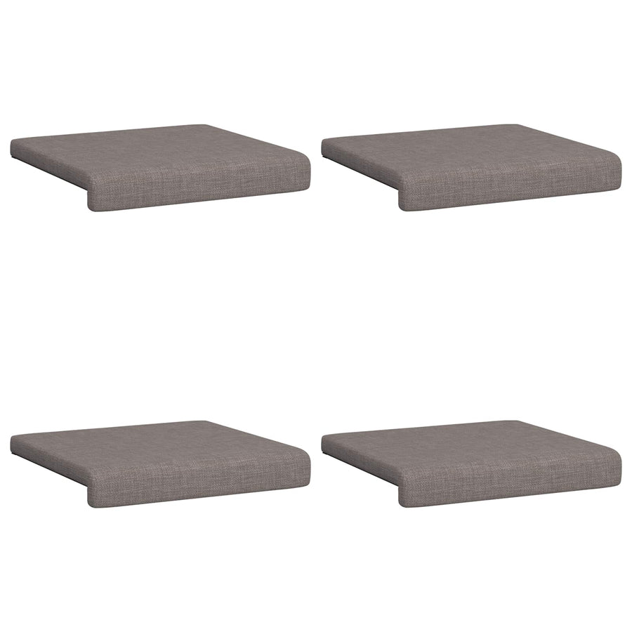 Bankkussen 4 st Stof Taupe Diepte 35 cm