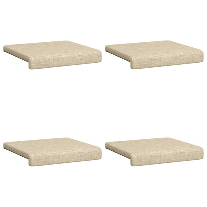 Bankkussen 4 st Stof Crèmekleurig Diepte 35 cm