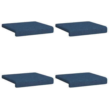 Bankkussen 4 st Stof Blauw Diepte 35 cm