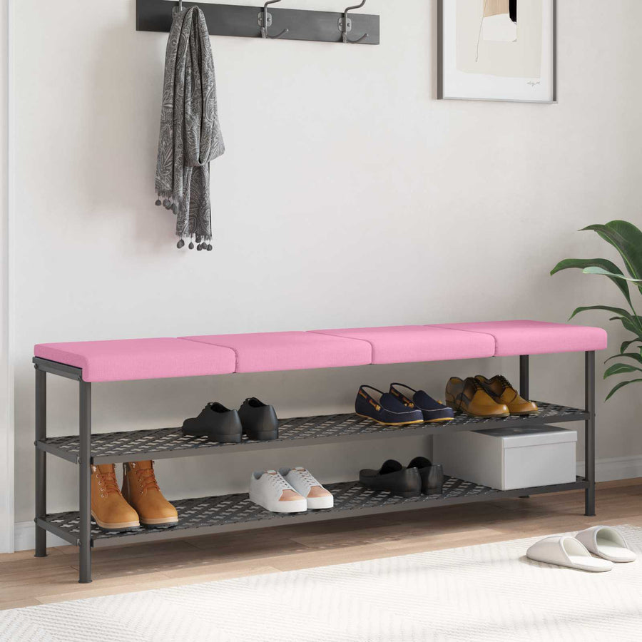 Bankkussen 4 st Stof Roze Diepte 35 cm