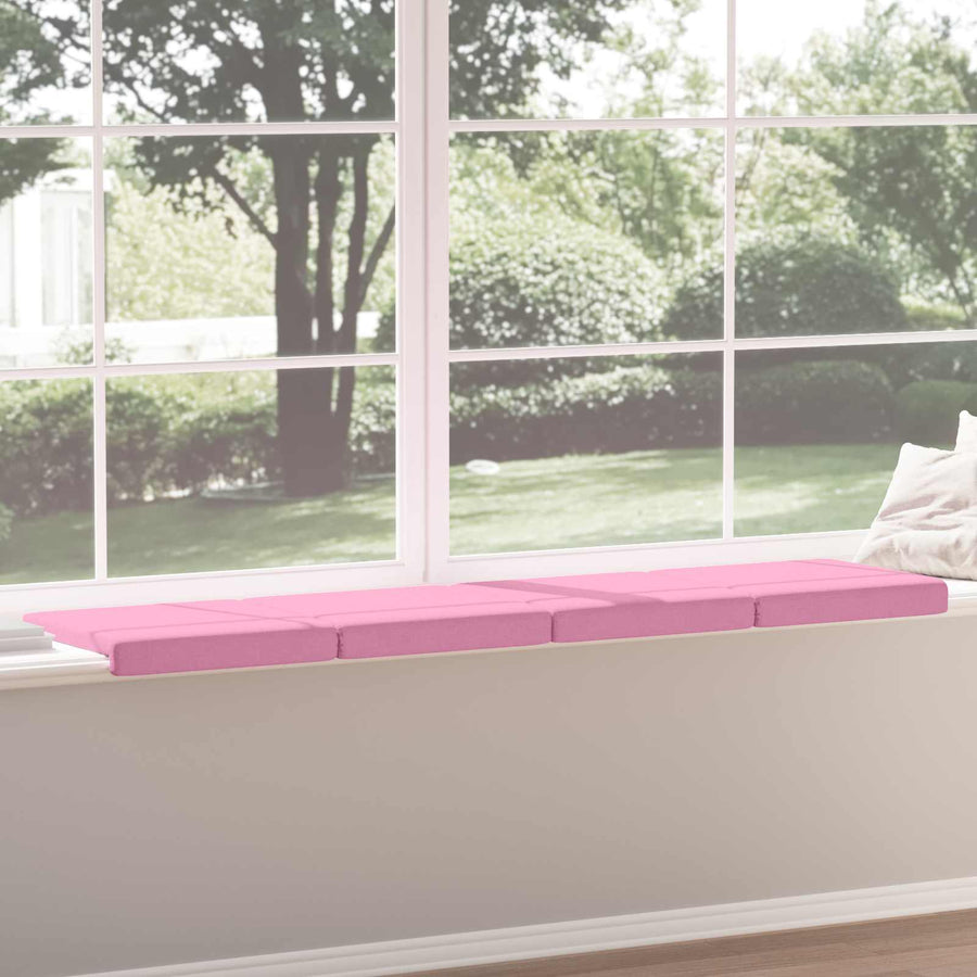 Bankkussen 4 st Stof Roze Diepte 35 cm