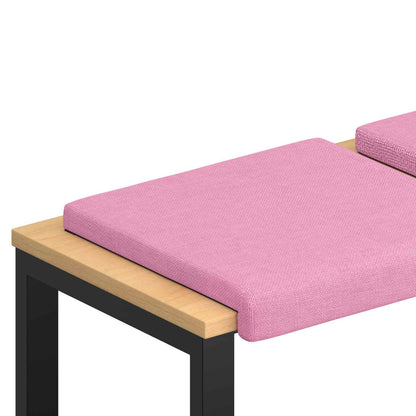 Bankkussen 4 st Stof Roze Diepte 35 cm