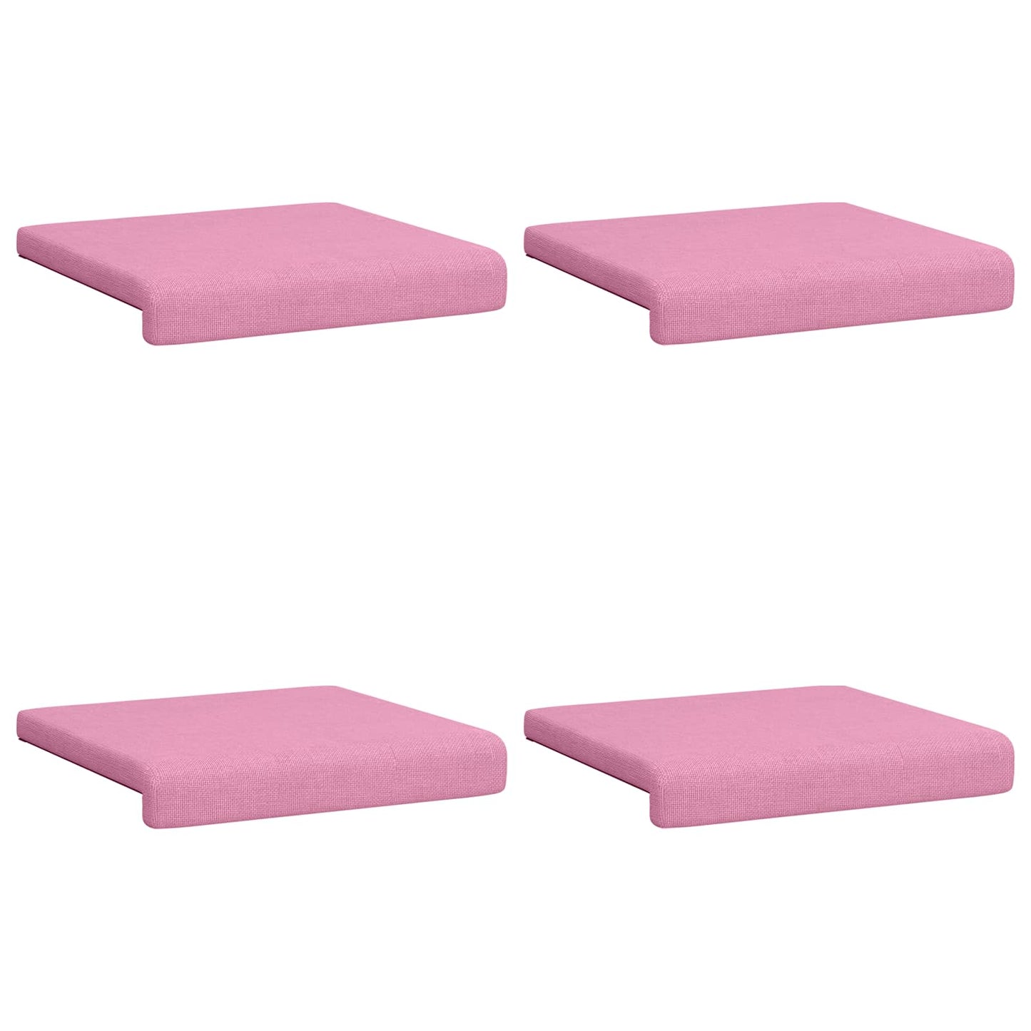 Bankkussen 4 st Stof Roze Diepte 35 cm