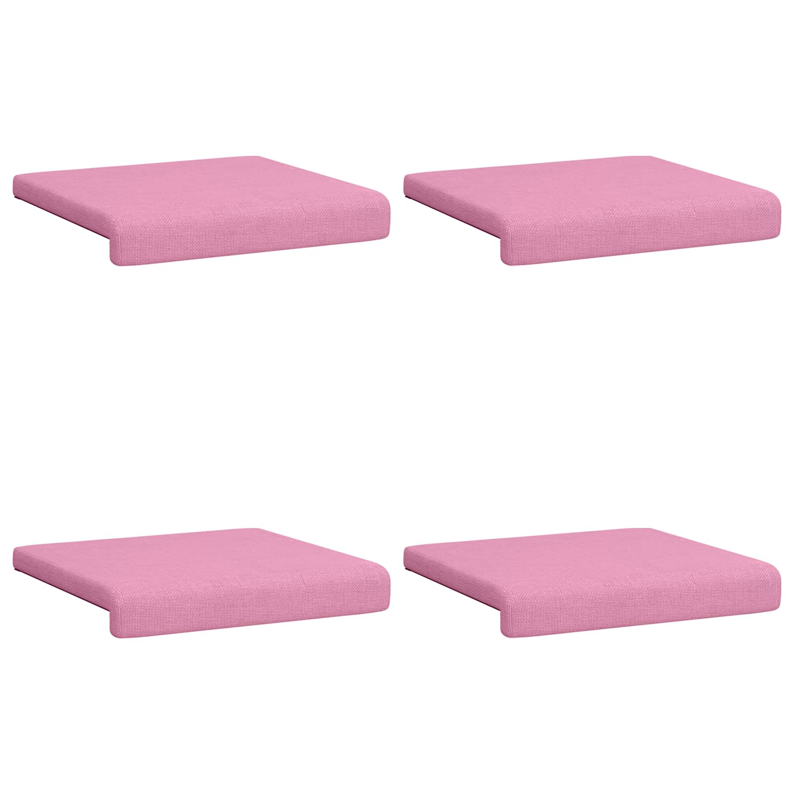 Bankkussen 4 st Stof Roze Diepte 35 cm