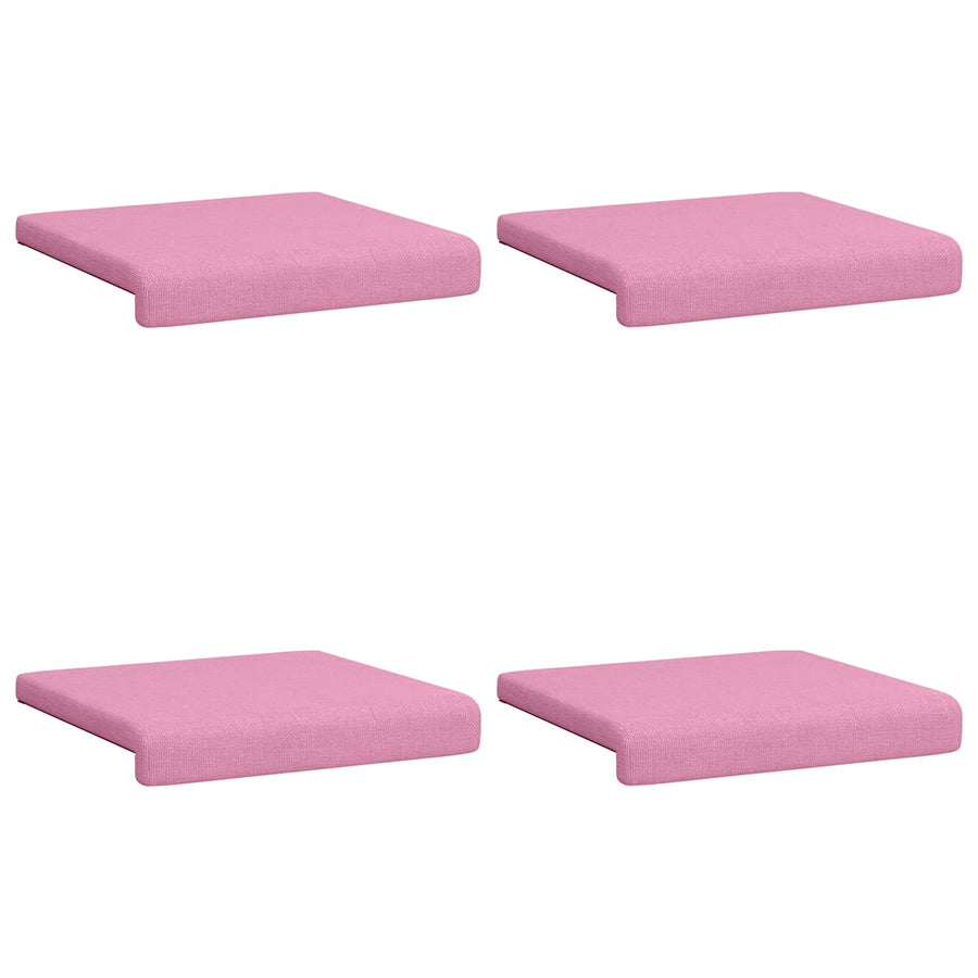 Bankkussen 4 st Stof Roze Diepte 35 cm