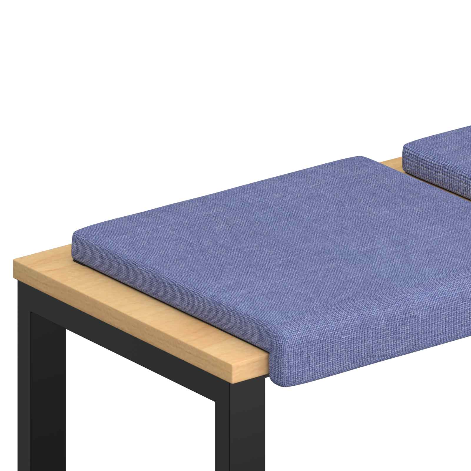 Bankkussen 4 st Stof Jeans Blauw Diepte 35 cm