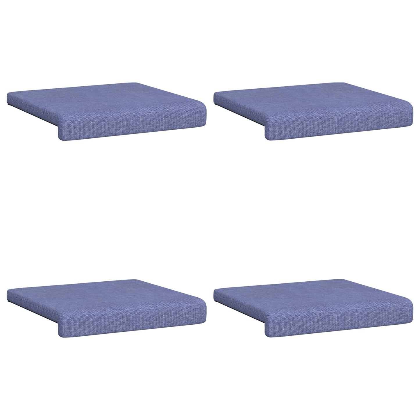 Bankkussen 4 st Stof Jeans Blauw Diepte 35 cm