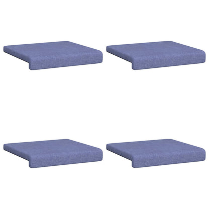 Bankkussen 4 st Stof Jeans Blauw Diepte 35 cm