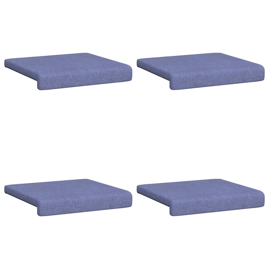 Bankkussen 4 st Stof Jeans Blauw Diepte 35 cm