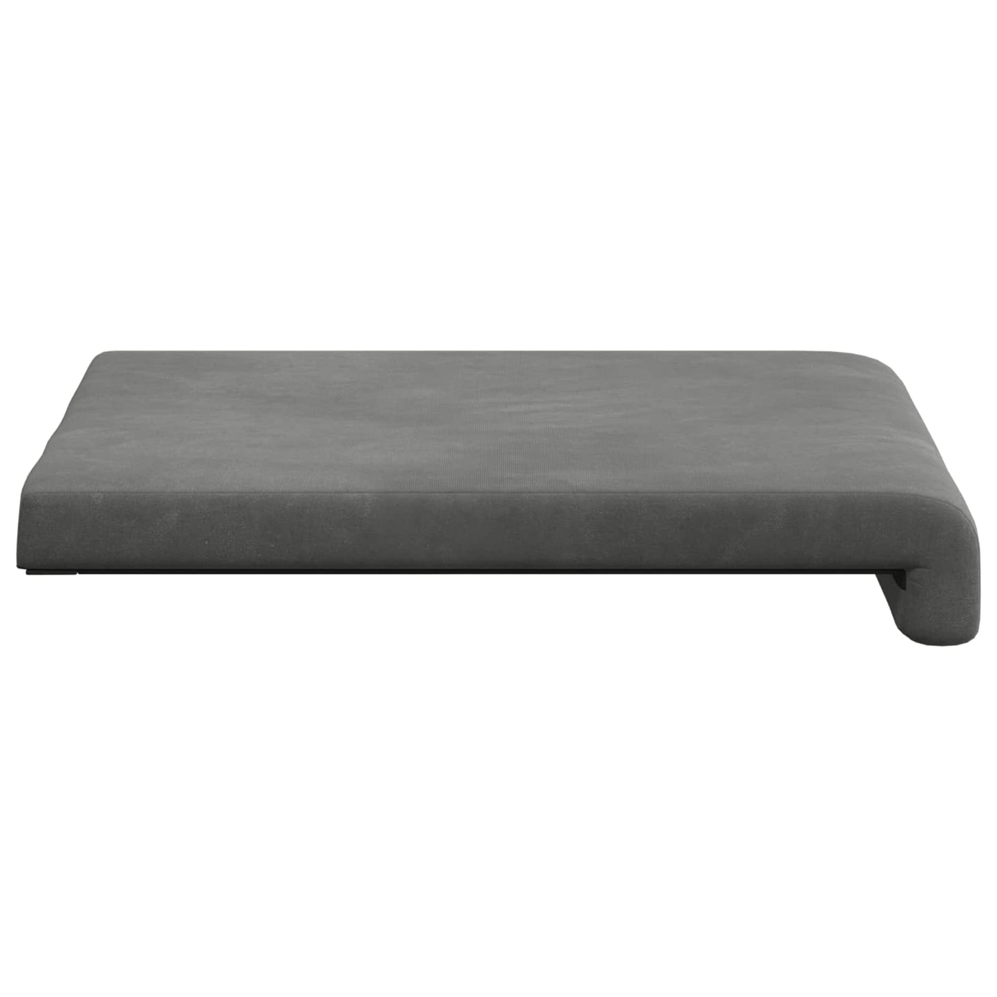 Bankkussen 4 st fluweel Donkergrijs Diepte 35 cm