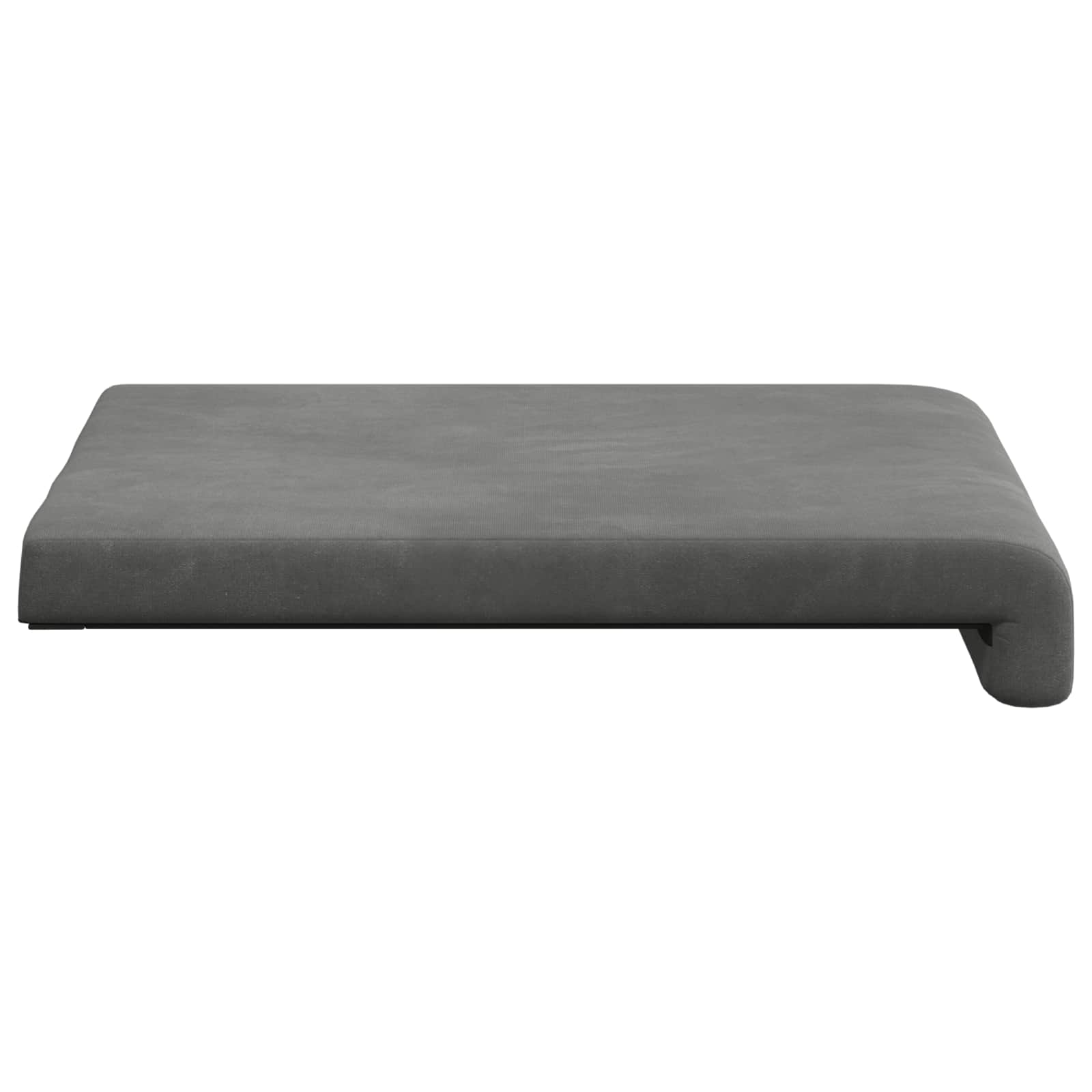 Bankkussen 4 st fluweel Donkergrijs Diepte 35 cm