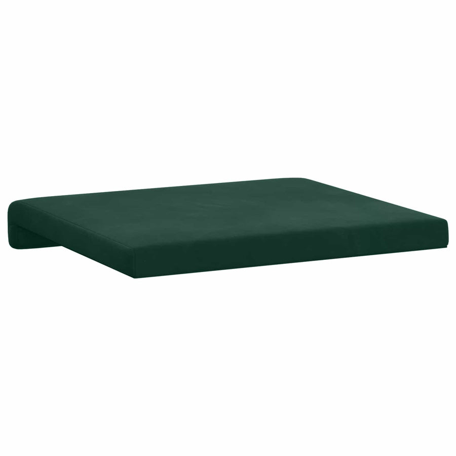 Bankkussen 4 st fluweel Donkergroen Diepte 35 cm