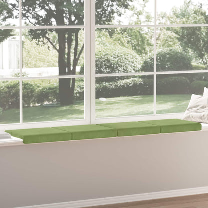Bankkussen 4 st fluweel Lichtgroen Diepte 35 cm