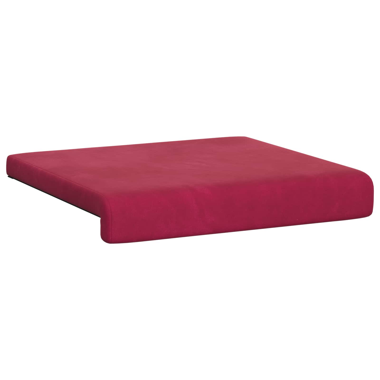 Bankkussen 4 st fluweel Wijnrood Diepte 35 cm