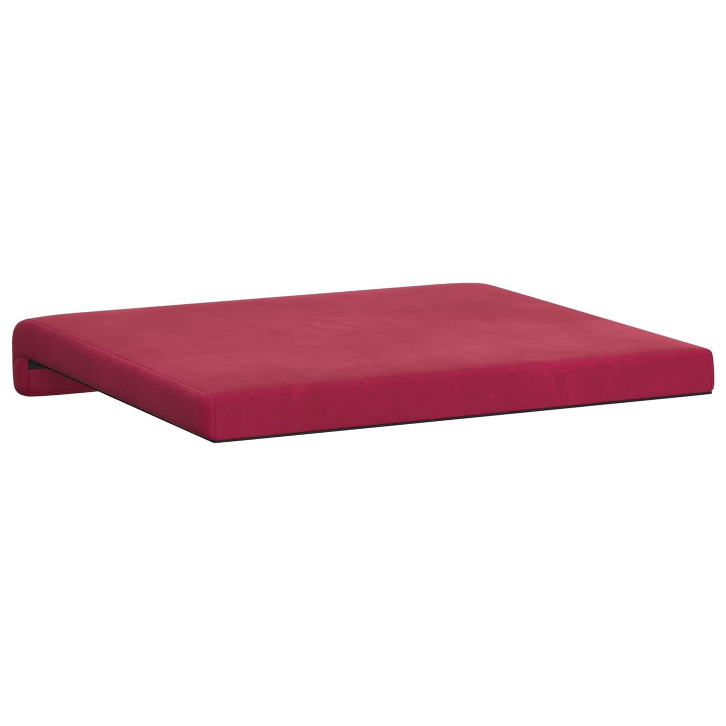 Bankkussen 4 st fluweel Wijnrood Diepte 35 cm