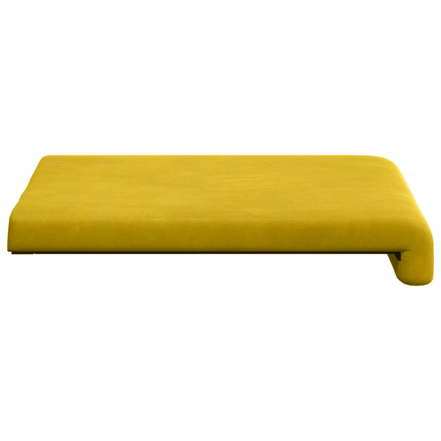 Bankkussen 4 st fluweel Geel Diepte 35 cm