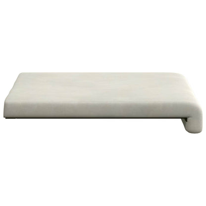 Bankkussen 4 st fluweel Crèmekleurig Diepte 35 cm