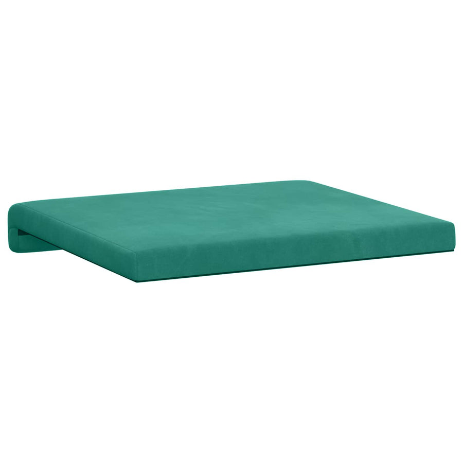 Bankkussen 4 st fluweel Turquoise Diepte 35 cm