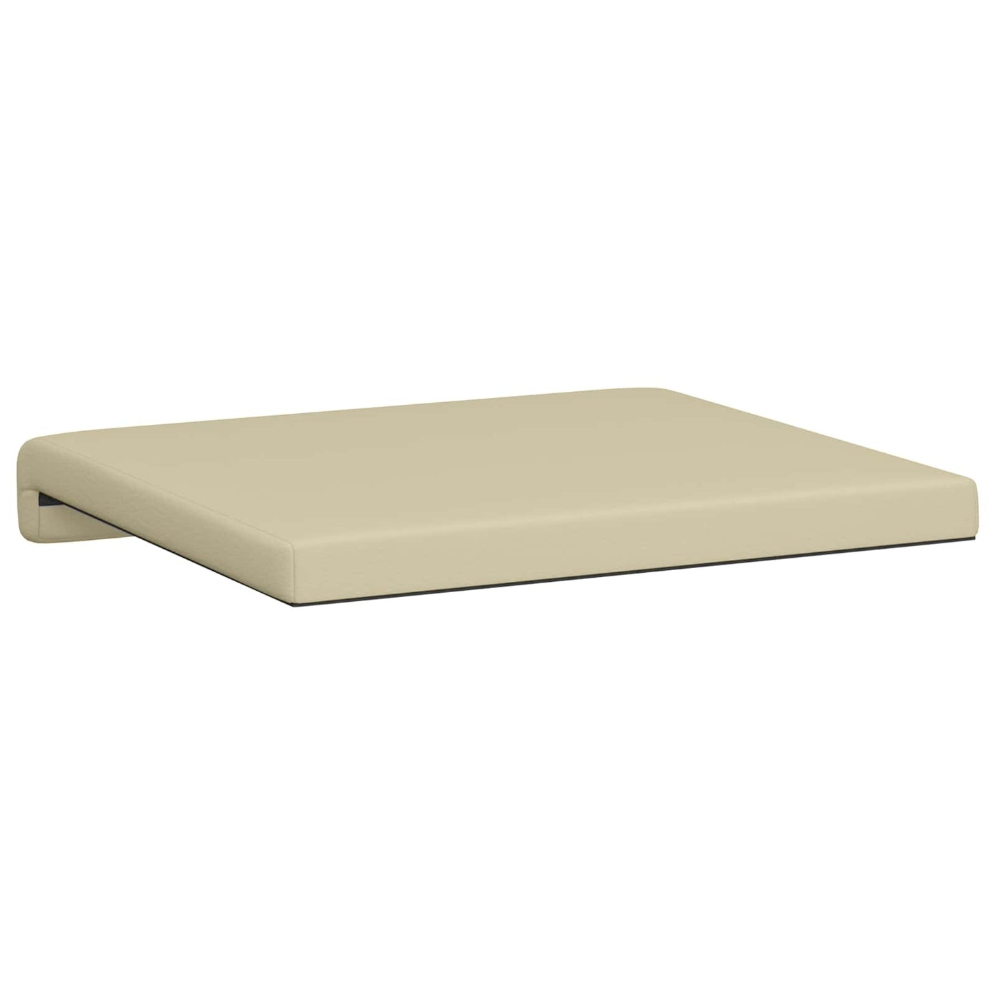 Bankkussen 4 st Kunstleer Crèmekleurig Diepte 35 cm