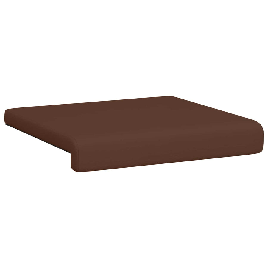 Bankkussen 4 st Kunstleer Bruin Diepte 35 cm
