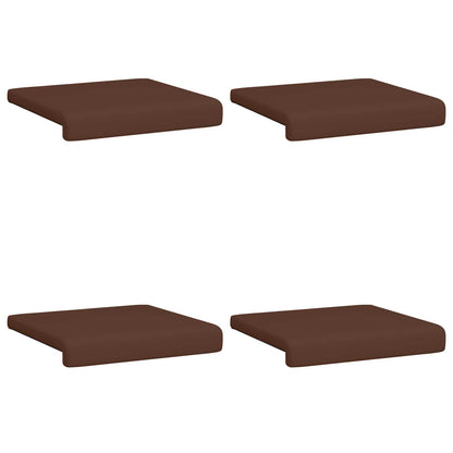Bankkussen 4 st Kunstleer Bruin Diepte 35 cm