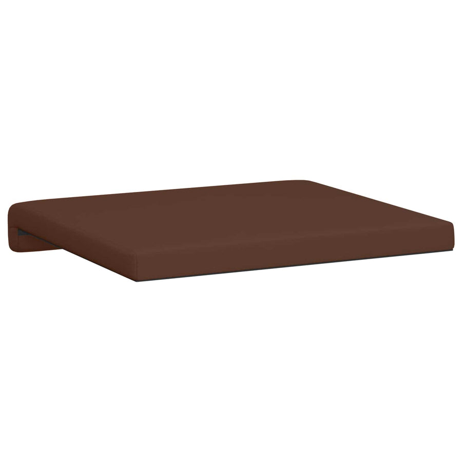 Bankkussen 4 st Kunstleer Bruin Diepte 35 cm