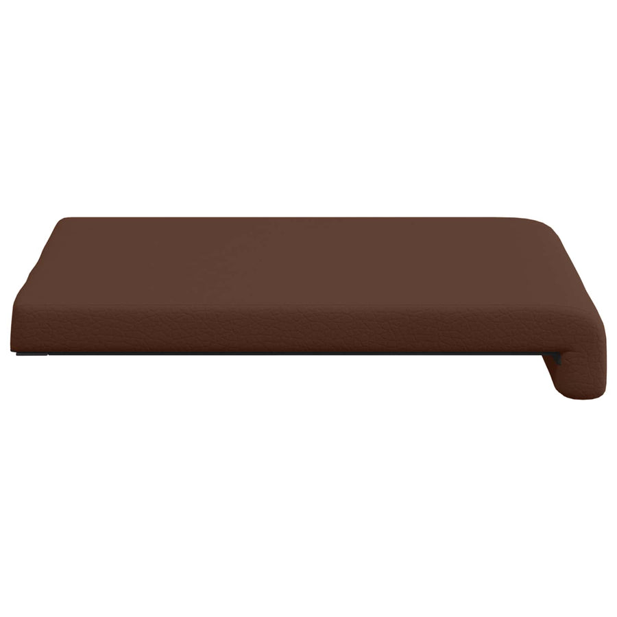 Bankkussen 4 st Kunstleer Bruin Diepte 35 cm