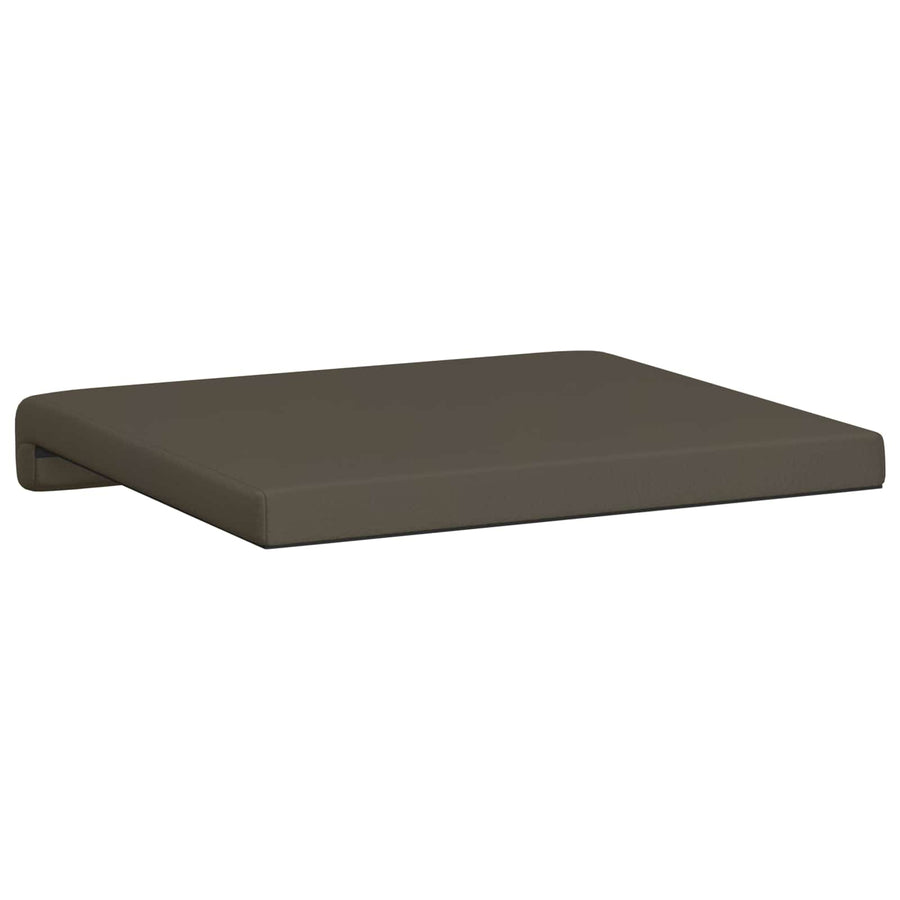 Bankkussen 4 st Kunstleer Grijs Diepte 35 cm