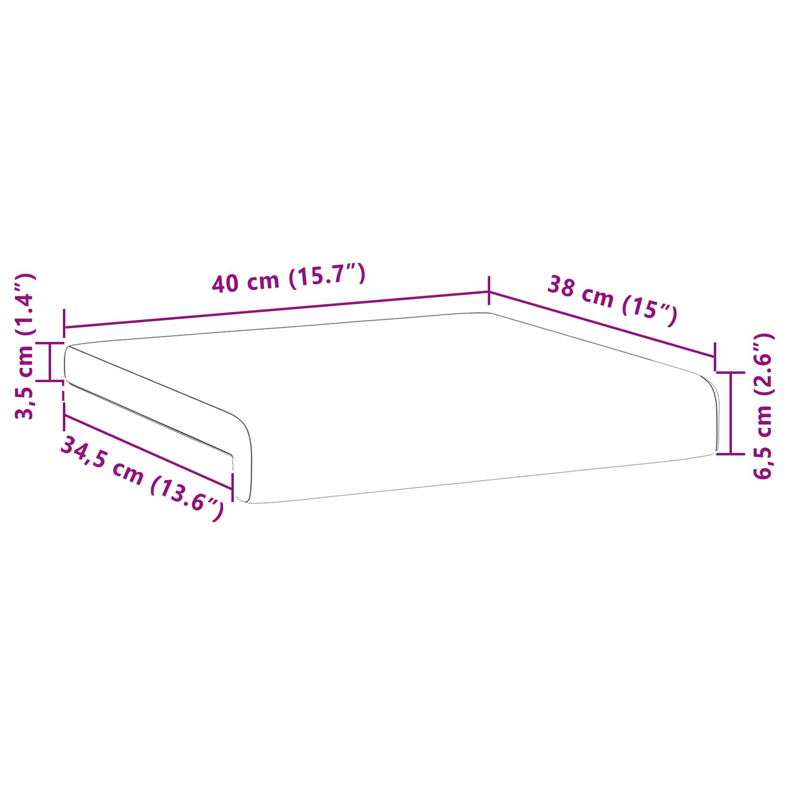 Bankkussen 4 st Kunstleer Wijnrood Diepte 35 cm