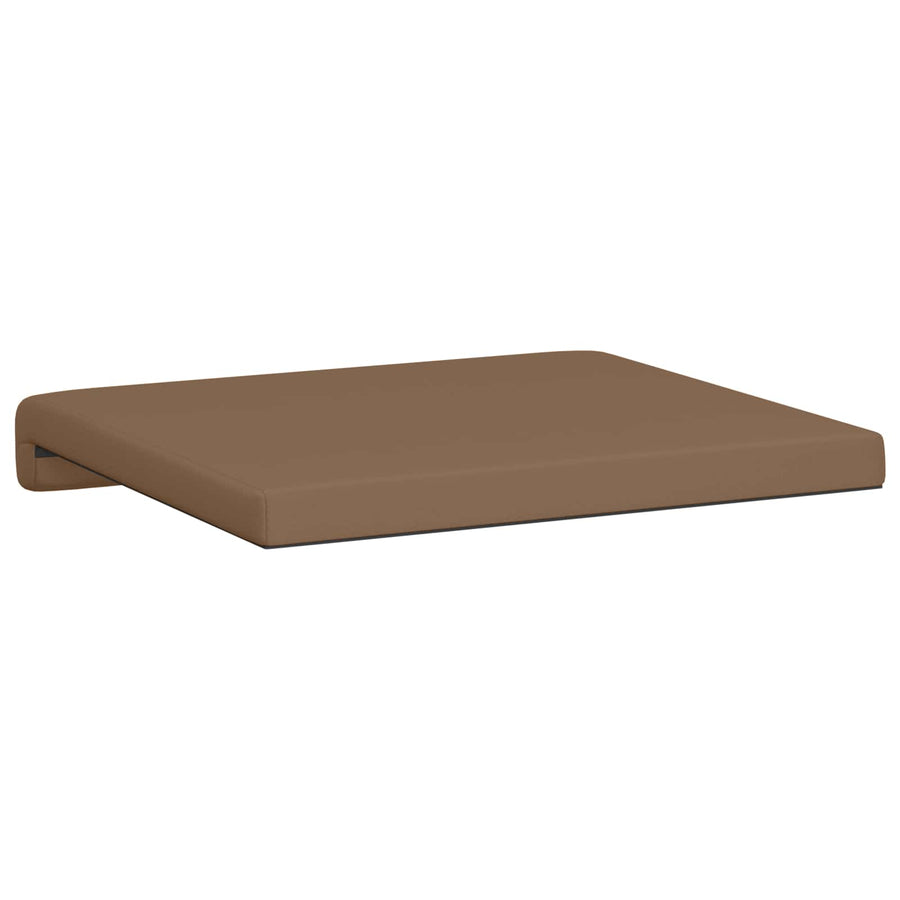 Bankkussen 4 st Kunstleer Cappuccino Diepte 35 cm
