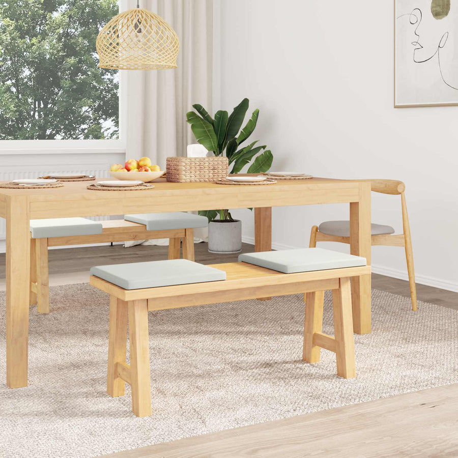 Bankkussen 4 st Kunstleer Wit Diepte 35 cm