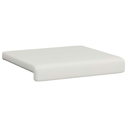 Bankkussen 4 st Kunstleer Wit Diepte 35 cm