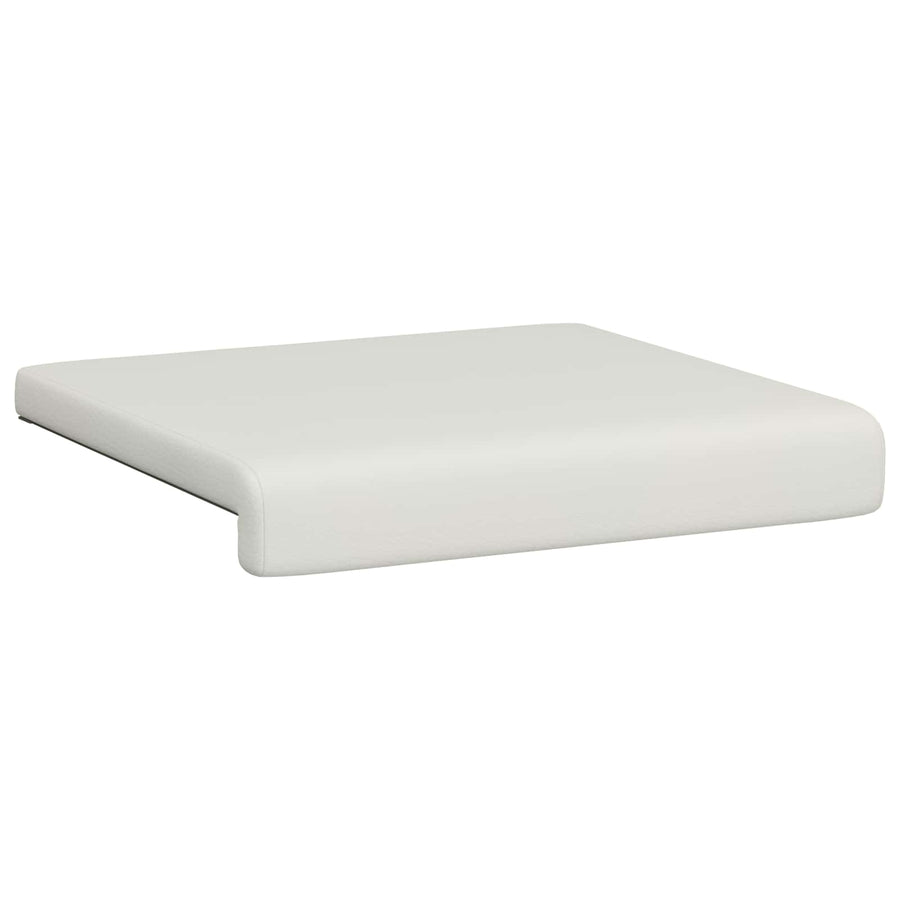 Bankkussen 4 st Kunstleer Wit Diepte 35 cm