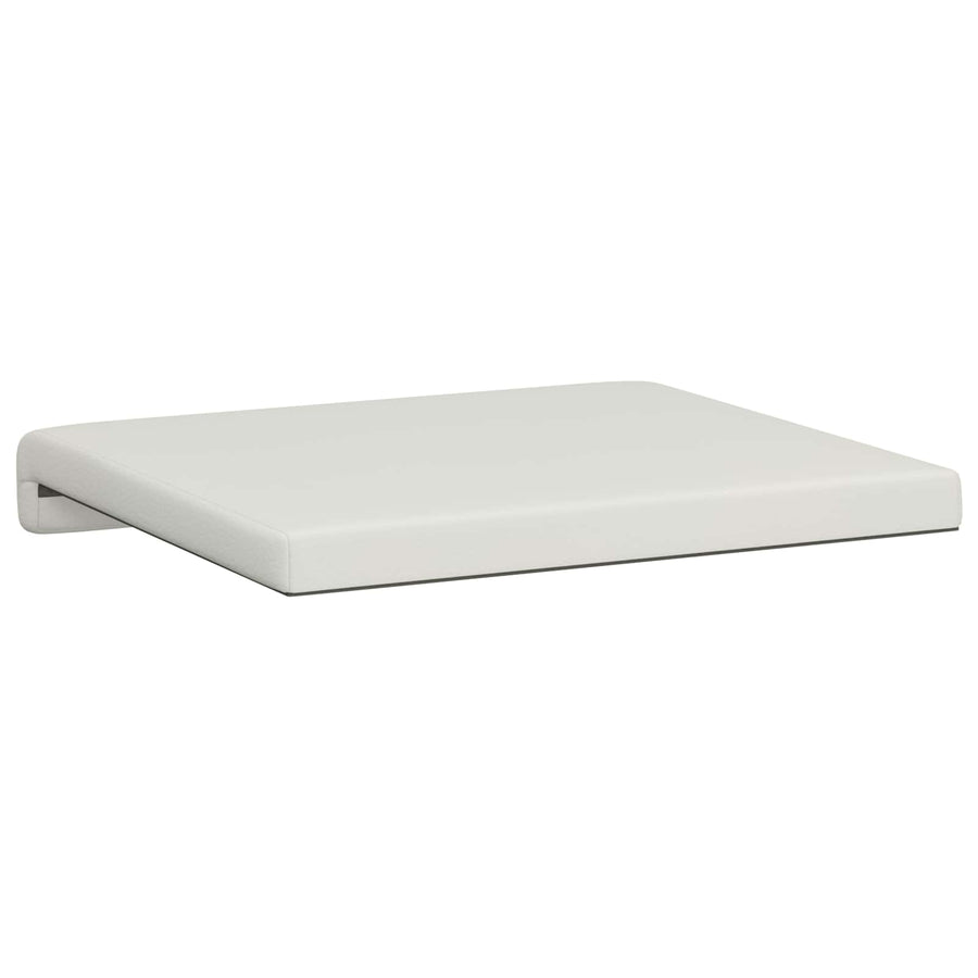 Bankkussen 4 st Kunstleer Wit Diepte 35 cm